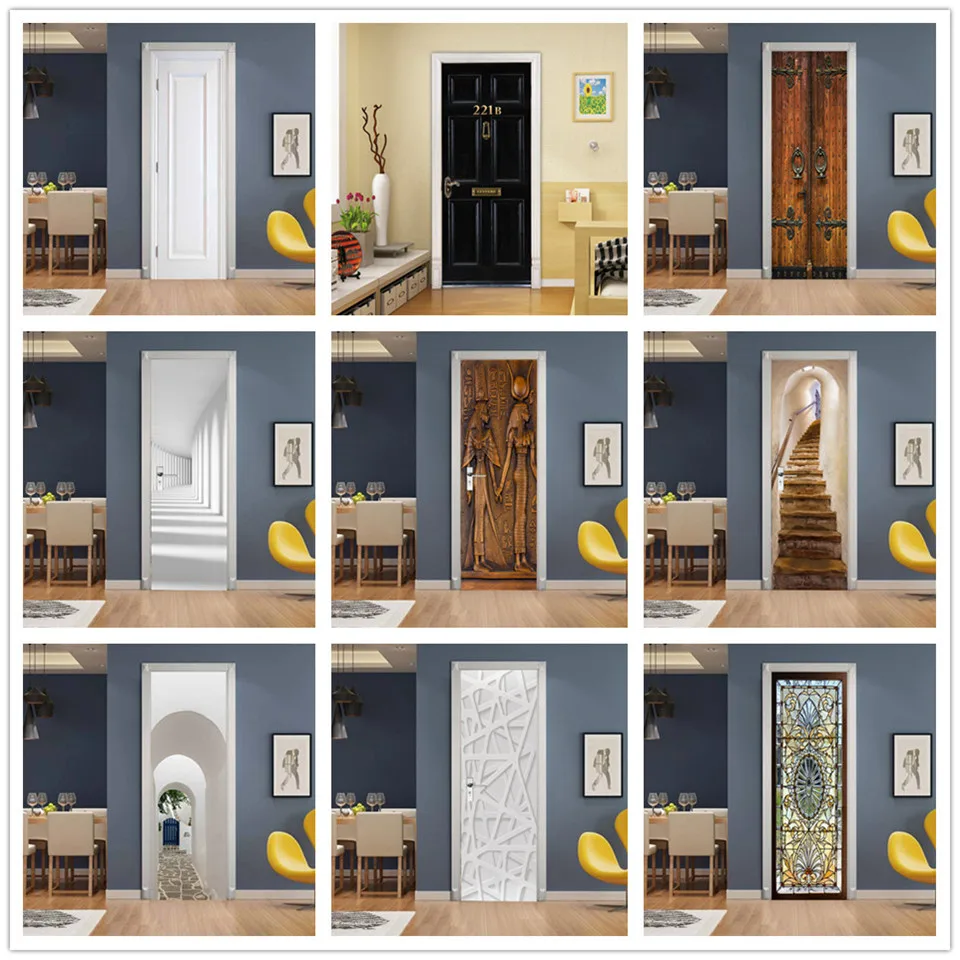 Custom Size 3D Wallpaper Door Sticker Self-adhesive PVC DIY poster de portes For Bedroom Home Design Door Decoration Decal Mural
Custom Size 3D Wallpaper Door Sticker Self-adhesive PVC DIY poster de portes For Bedroom Home Design Door Decoration Decal Mural