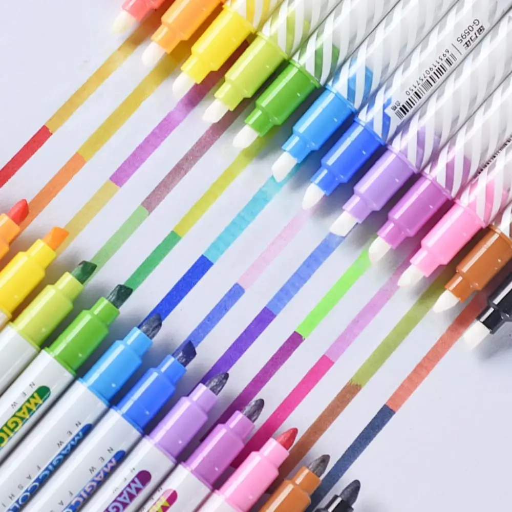 Stationery Magic Paint Pen Color Changing Drawing Discolor Pen Fluorescent Marker Drawing Tools Highlighter Pen Set
Stationery Magic Paint Pen Color Changing Drawing Discolor Pen Fluorescent Marker Drawing Tools Highlighter Pen Set
