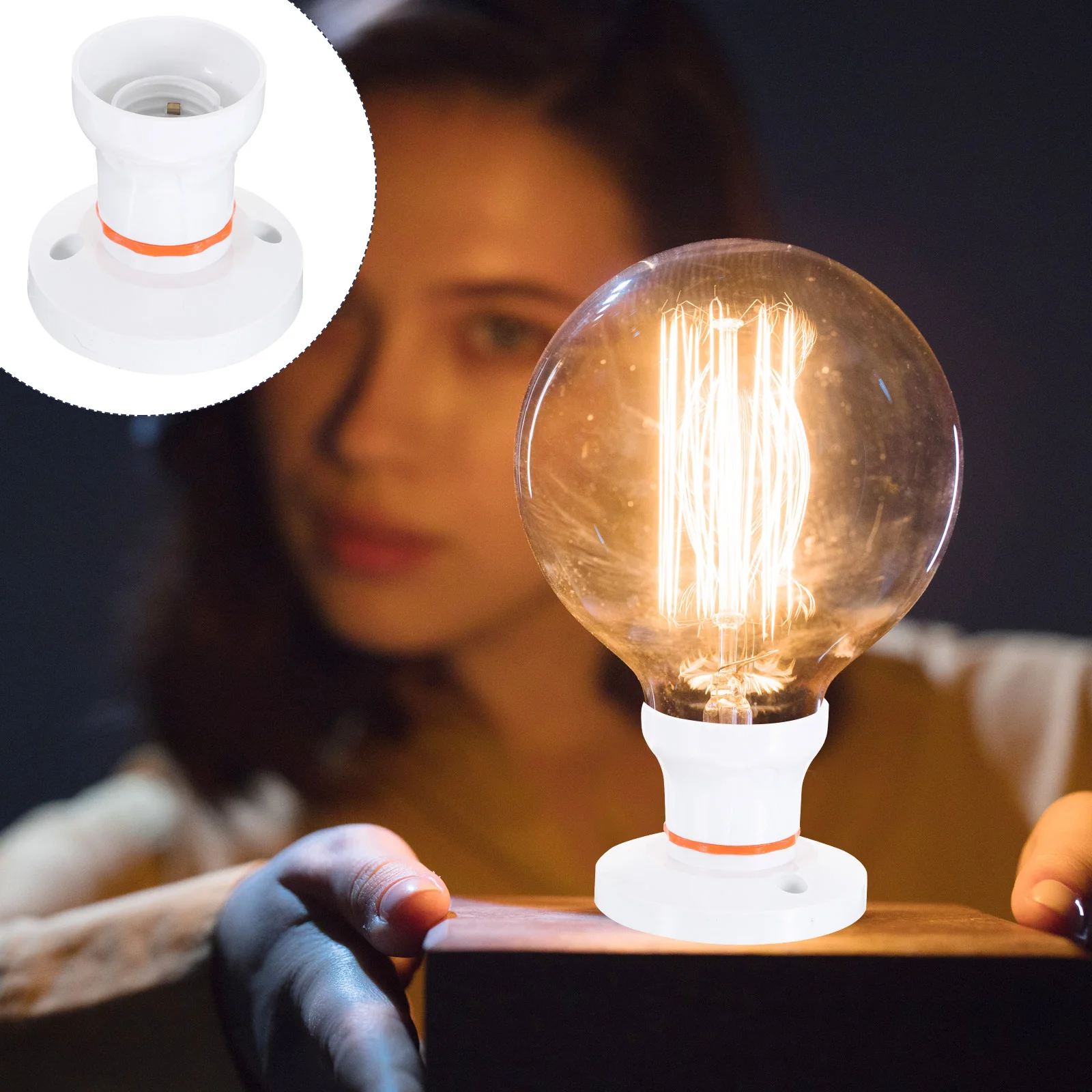 2 Pcs Light Sockets Base Outdoor Receptacle Holders Bulb Screw Lamp Repair Kit Dual Purpose
2 Pcs Light Sockets Base Outdoor Receptacle Holders Bulb Screw Lamp Repair Kit Dual Purpose