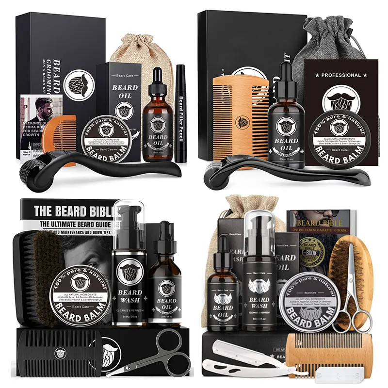 Beard Growth Kit Beard Grooming Kit for Men Beard Growth Oil for Patchy Beard Beard Mustache Facial Hair Growth Conditioner Balm
Beard Growth Kit Beard Grooming Kit for Men Beard Growth Oil for Patchy Beard Beard Mustache Facial Hair Growth Conditioner Balm