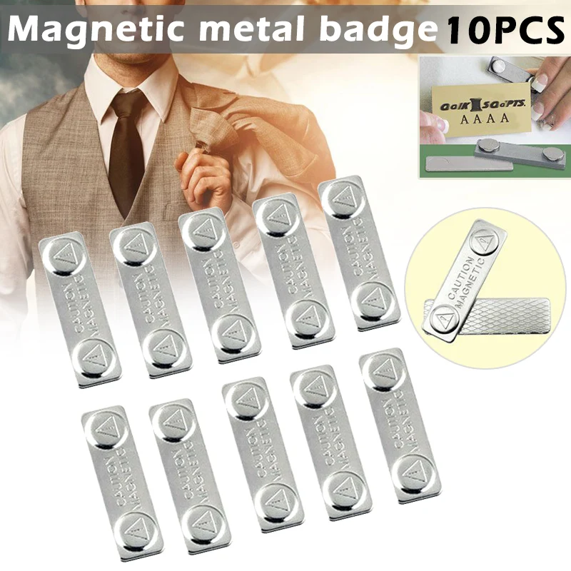 10pcs Strong Magnetic Name Tags Badge Metal Fastener Id Card Durable Attachment Holder New Arrival
10pcs Strong Magnetic Name Tags Badge Metal Fastener Id Card Durable Attachment Holder New Arrival