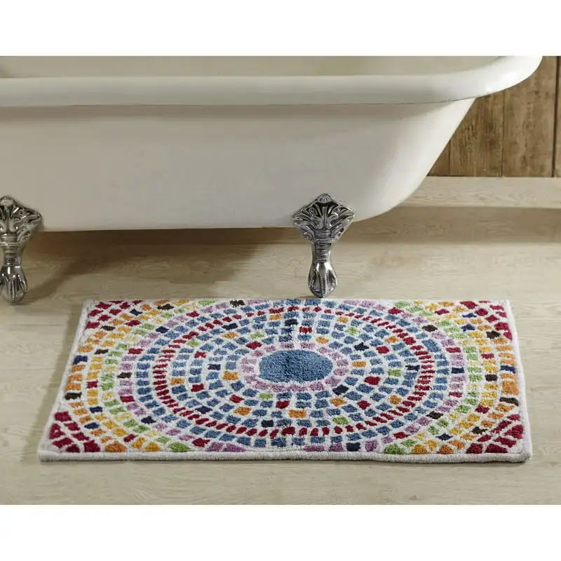 -Color. Ultra Soft Collection Plush 100% Ring Spun Cotton Rectangle 20" x 60" Tufted Absorbent Bath Mat Rug in Multi-Color Vibra
-Color. Ultra Soft Collection Plush 100% Ring Spun Cotton Rectangle 20" x 60" Tufted Absorbent Bath Mat Rug in Multi-Color Vibra