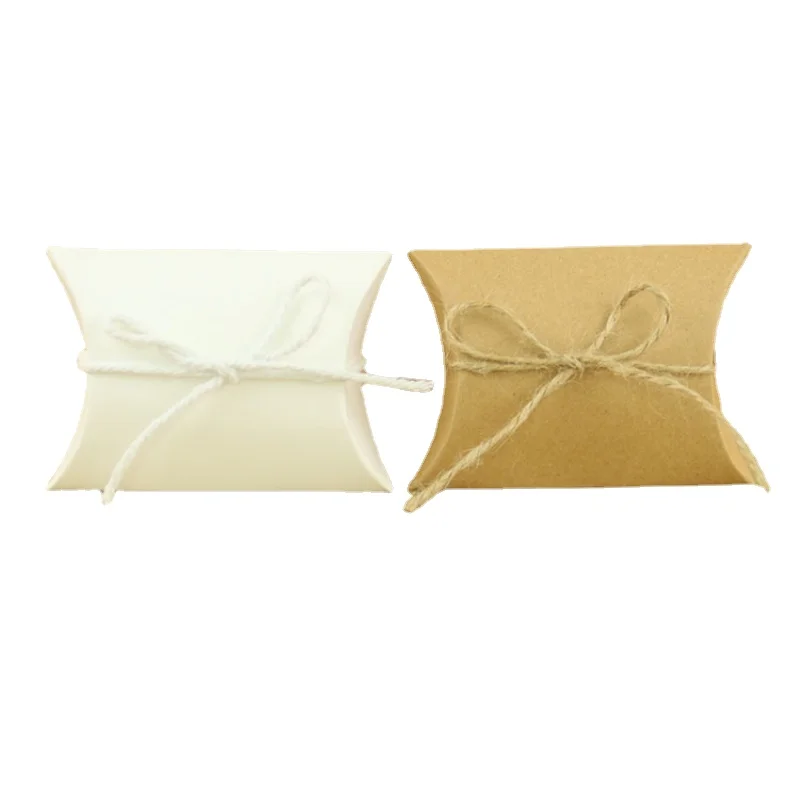 50/100pcs Kraft Paper Pillow Candy Box White Gift Packaging Boxes with Ribbon Wedding Favors Party Birthday Christmas Decoration
50/100pcs Kraft Paper Pillow Candy Box White Gift Packaging Boxes with Ribbon Wedding Favors Party Birthday Christmas Decoration