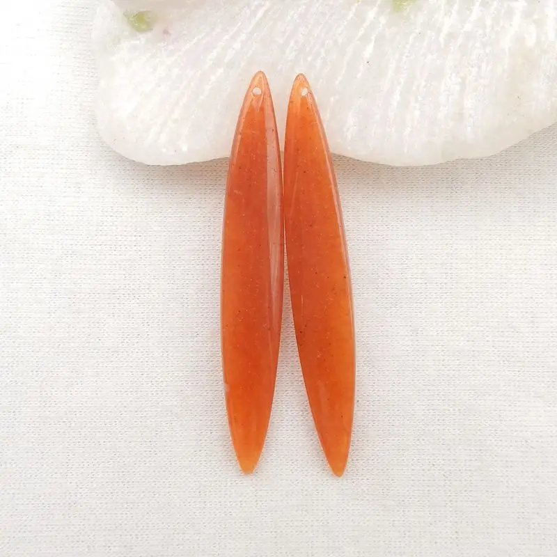 Natural Stone Red Aventurine Gemstones Earring Bead 55x8x4mm 6g Semiprecious Stones Jewelry Women Earrings Accessories
Natural Stone Red Aventurine Gemstones Earring Bead 55x8x4mm 6g Semiprecious Stones Jewelry Women Earrings Accessories