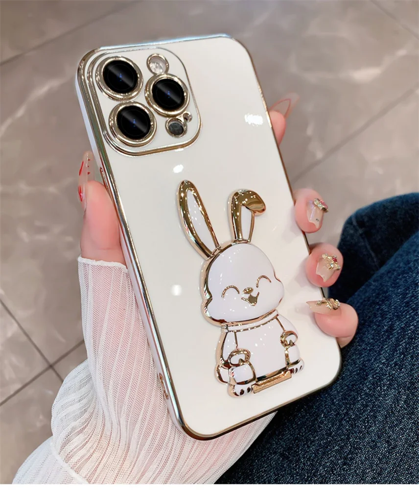 

Cute Cartoon Rabbit For iphone 14 Pro Case Soft 아이폰 14 pro 케이스 funda iphone 14 pro Protection Cover чехол на айфон Design