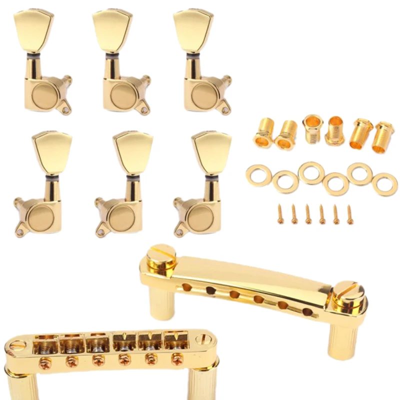 HOT A Set Gold String Saddle Tune-O-Matic Bridge&Tailpiece For Gb Lp Style Electric Guitar
HOT A Set Gold String Saddle Tune-O-Matic Bridge&Tailpiece For Gb Lp Style Electric Guitar