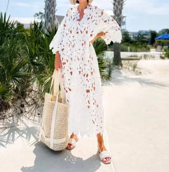 2023 New Hot Selling Fashion Women's Casual Loose Beach Vacation Cover Up Lace Shirt Loose One Piece Style
2023 New Hot Selling Fashion Women's Casual Loose Beach Vacation Cover Up Lace Shirt Loose One Piece Style