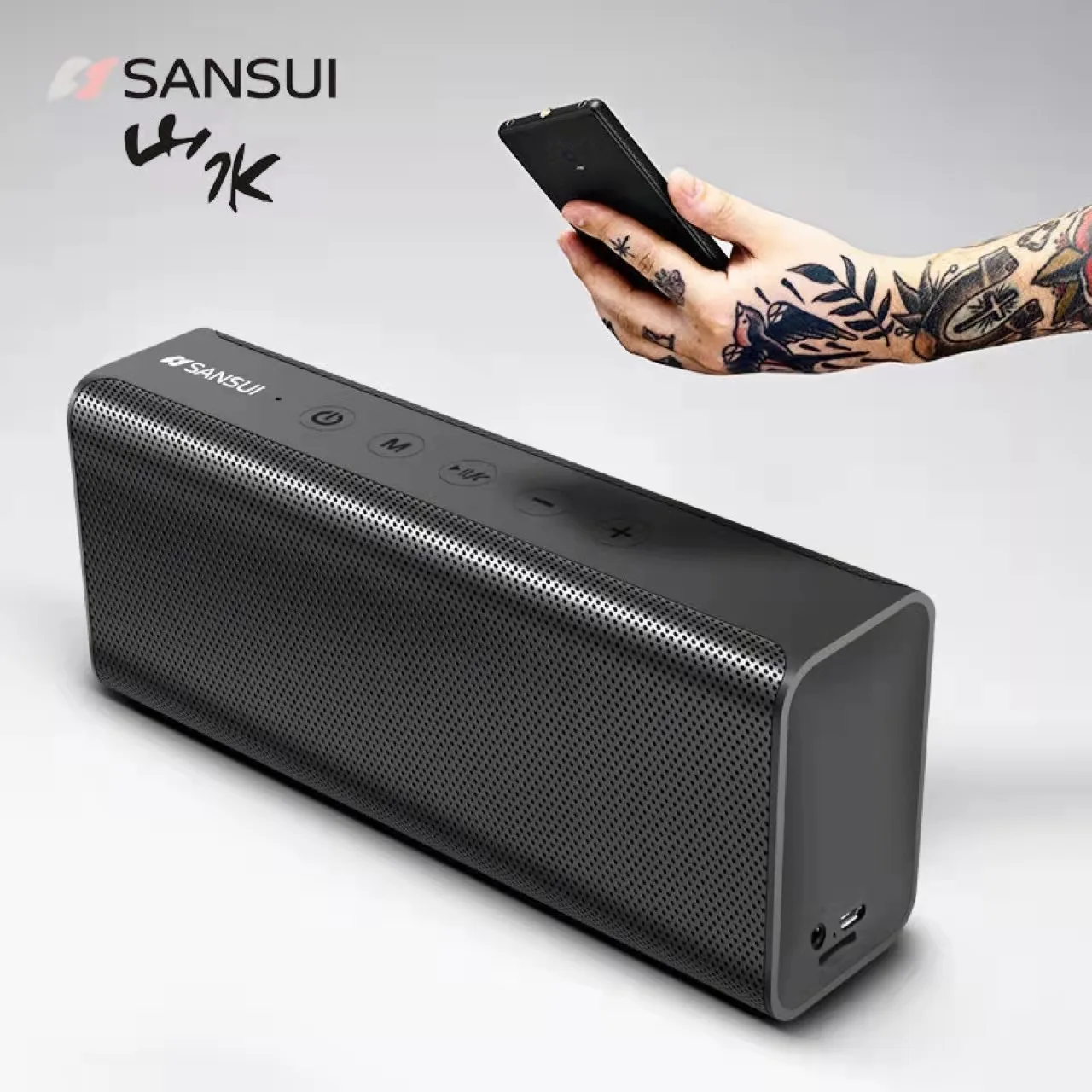 Sansui T28 wireless Bluetooth speaker 3d surround large volume portable outdoor mini speaker home extra bass computer car 
Sansui T28 wireless Bluetooth speaker 3d surround large volume portable outdoor mini speaker home extra bass computer car