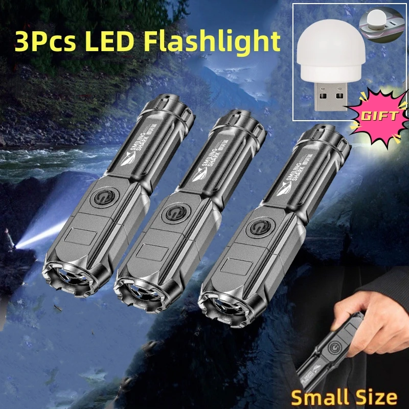 Powerful LED Flashlight Giant Bright Tactical Flashlights Rechargeable USB 18650 Waterproof Zoom Fishing Hunting LED Flashlight
Powerful LED Flashlight Giant Bright Tactical Flashlights Rechargeable USB 18650 Waterproof Zoom Fishing Hunting LED Flashlight