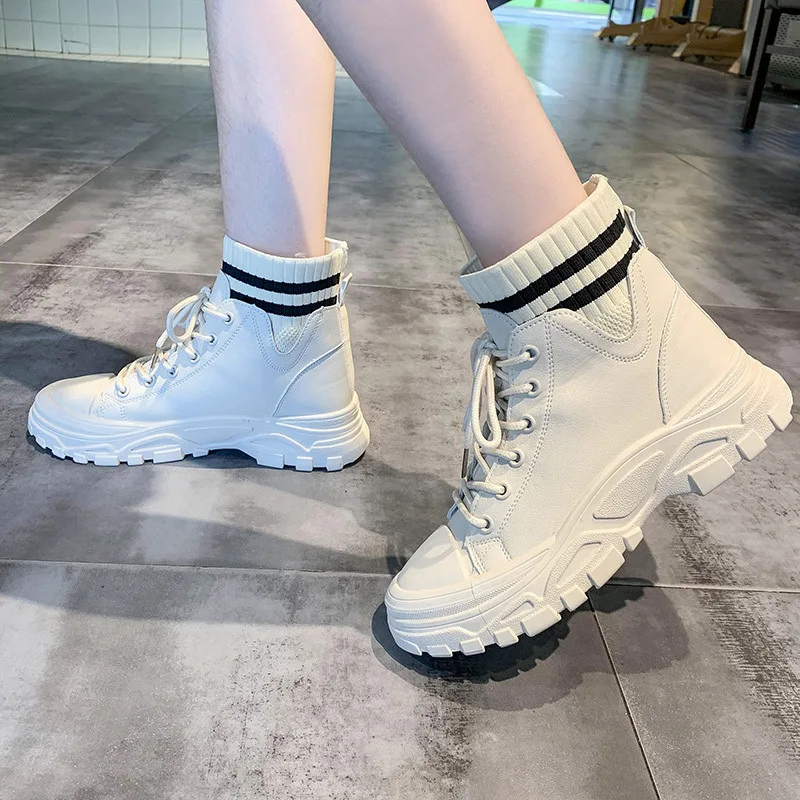 Shoes Women's Heels Sneakers Platform Thick Sole 2022 Fashion Round Toe Fabric Med Solid PU Rubber Riding Lace-Up Ankle Hoof
Shoes Women's Heels Sneakers Platform Thick Sole 2022 Fashion Round Toe Fabric Med Solid PU Rubber Riding Lace-Up Ankle Hoof