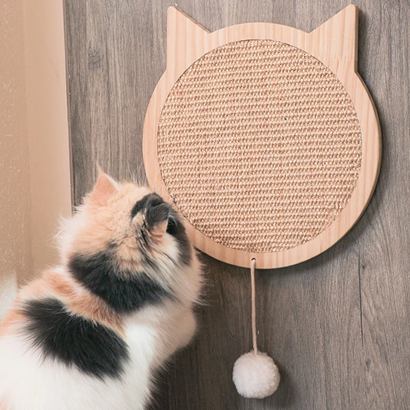 Cat Scratching Pad Sisal Wall Mount for Cats Kitten Scratching Board Scratching Bed With Bottom Suction Cups Fluffy Ball Cat Toy
Cat Scratching Pad Sisal Wall Mount for Cats Kitten Scratching Board Scratching Bed With Bottom Suction Cups Fluffy Ball Cat Toy