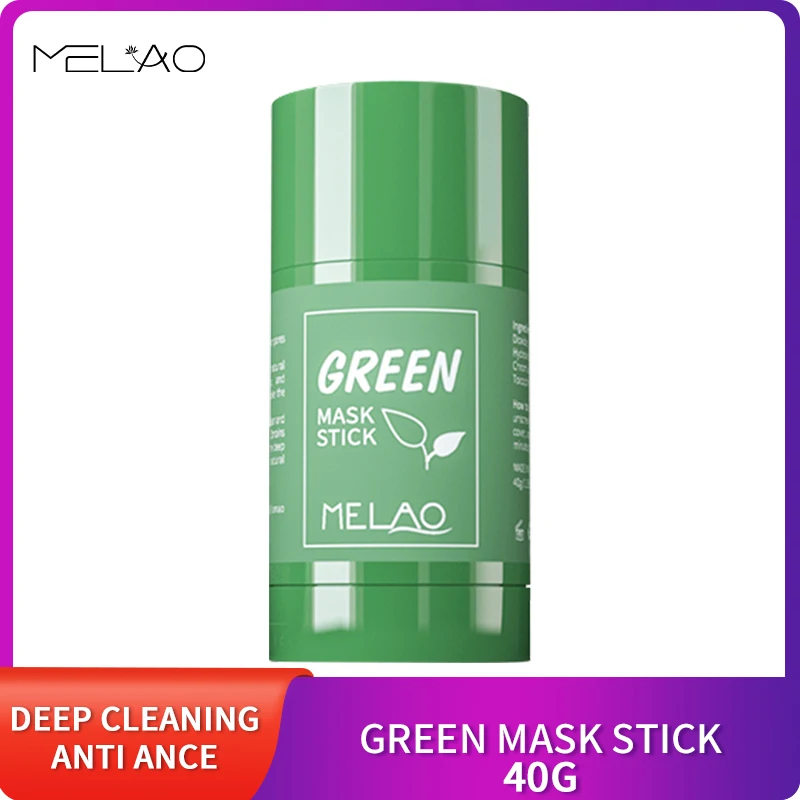 MELAO Face Clean Mask Green Tea Mask Mud Clay Stick With Nicotinamide For Blackhead Remover Deep Pore Cleansing Moisturizing 40g
MELAO Face Clean Mask Green Tea Mask Mud Clay Stick With Nicotinamide For Blackhead Remover Deep Pore Cleansing Moisturizing 40g