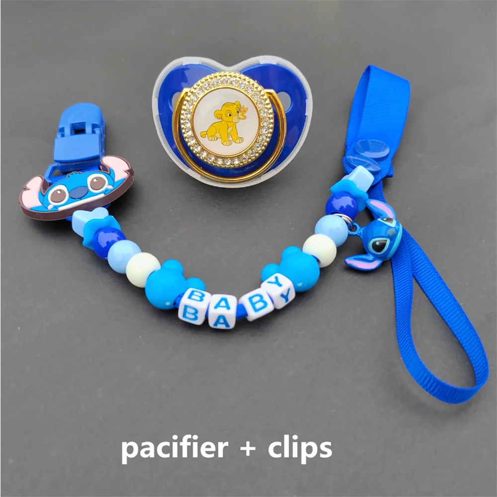 New Disney Lion King Pacifier with Cute Beads Clips Holder for Babies Luxury Food Grade Silicone Infant Nipples Teethers Toys 
New Disney Lion King Pacifier with Cute Beads Clips Holder for Babies Luxury Food Grade Silicone Infant Nipples Teethers Toys