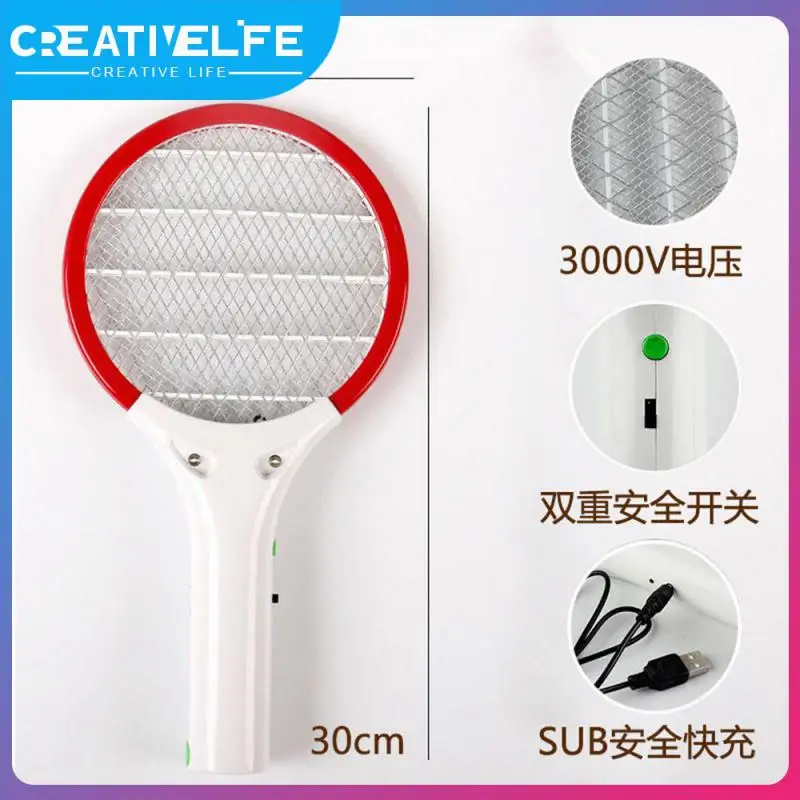 Handheld Electric Mosquito Swatter Long-lasting Electricity Purple Lamp Seduction Mosquitos Killer Pest Control Usb Rechargeable
Handheld Electric Mosquito Swatter Long-lasting Electricity Purple Lamp Seduction Mosquitos Killer Pest Control Usb Rechargeable