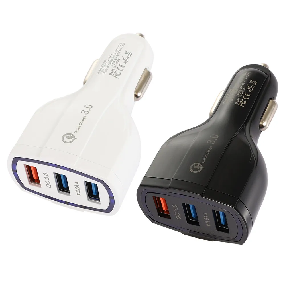 QC3.0 3USB Mobile Phone Car Charger Car Mobile Phone Charger USB Tablet Smart Car Car Charger
QC3.0 3USB Mobile Phone Car Charger Car Mobile Phone Charger USB Tablet Smart Car Car Charger