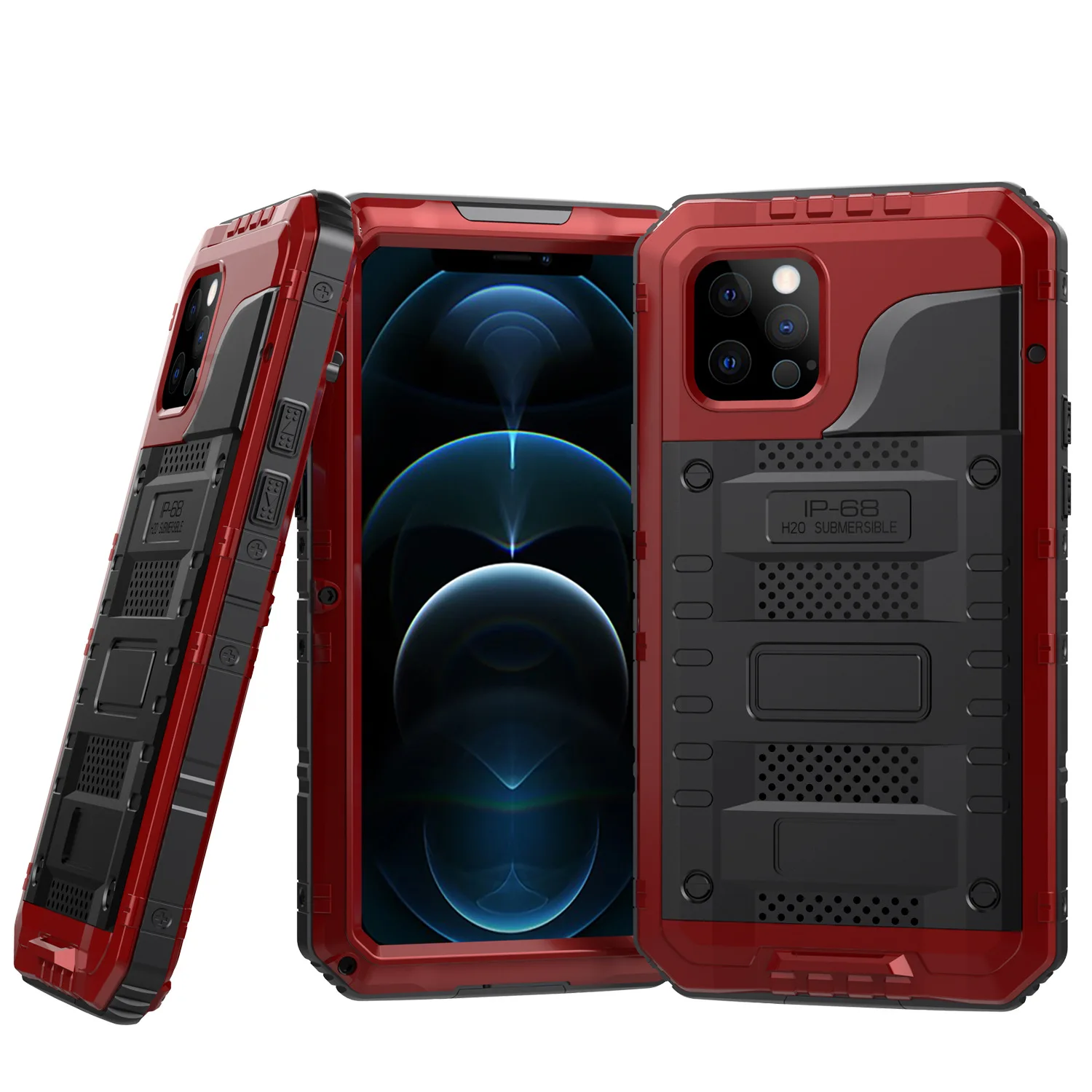 Rugged Armor Slide Lens Phone Case For Iphone 12 11 Pro XS Max X XR Metal Aluminum Military Grade Bumpers Armor Kickstand Cover
Rugged Armor Slide Lens Phone Case For Iphone 12 11 Pro XS Max X XR Metal Aluminum Military Grade Bumpers Armor Kickstand Cover