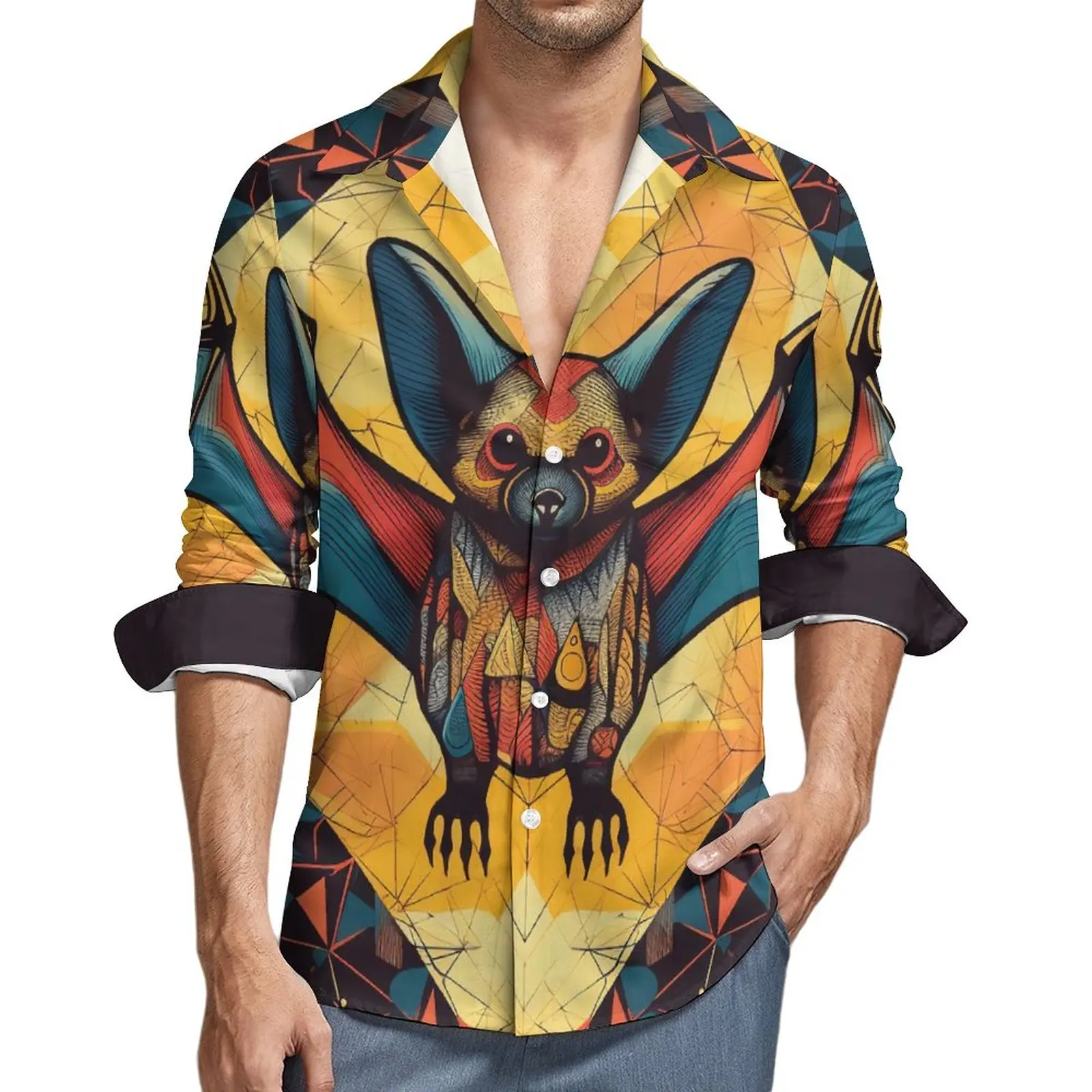 Bat Casual Shirts Men Graffiti Line Art Shirt Long Sleeve Fashion Y2K Blouses Spring Pattern Top Plus Size 3XL 4XL
Bat Casual Shirts Men Graffiti Line Art Shirt Long Sleeve Fashion Y2K Blouses Spring Pattern Top Plus Size 3XL 4XL