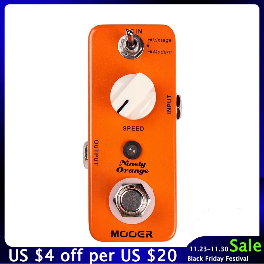 MOOER Ninety Orange Guitar Effects Pedal Analog Phaser Processor 2 Working Modes Vintage Modern True Bypass Guitar Accessories
MOOER Ninety Orange Guitar Effects Pedal Analog Phaser Processor 2 Working Modes Vintage Modern True Bypass Guitar Accessories