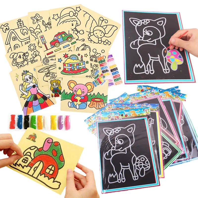 20Pcs/10Pcs Magic Scratch Art Doodle Pad Sand Painting Cards Early Educational Learning Creative Drawing Toys for Children
20Pcs/10Pcs Magic Scratch Art Doodle Pad Sand Painting Cards Early Educational Learning Creative Drawing Toys for Children