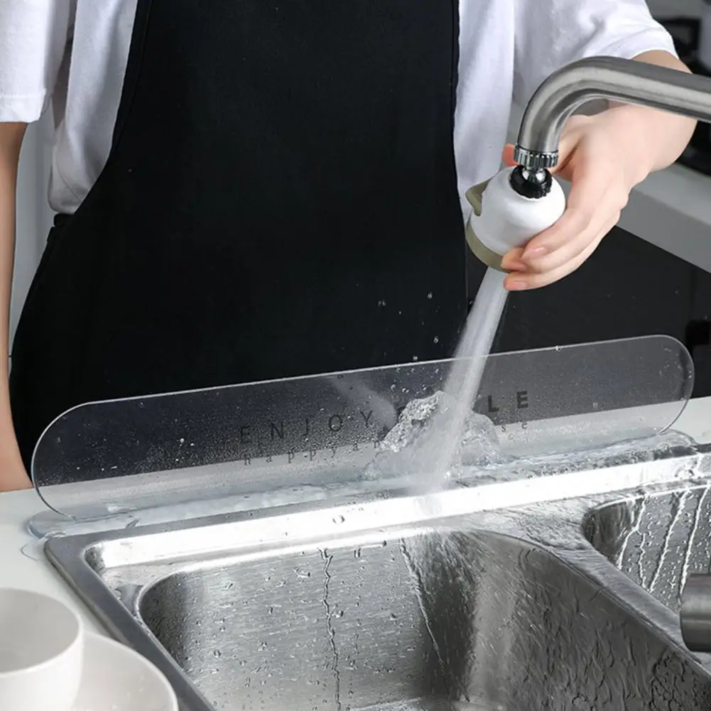 Transparent Reusable Sink Water Splash Guard Delicate Printed Design Effective Water Retention Bathroom Waterproof Screen
Transparent Reusable Sink Water Splash Guard Delicate Printed Design Effective Water Retention Bathroom Waterproof Screen