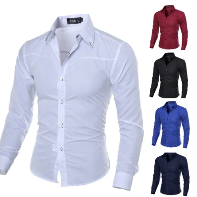 Autumn Long Sleeve Business Shirts for Men Slim Fit Formal Shirts Tops Man Casual Elegant Work Shirt Cotton Plus Size 5XL
Autumn Long Sleeve Business Shirts for Men Slim Fit Formal Shirts Tops Man Casual Elegant Work Shirt Cotton Plus Size 5XL