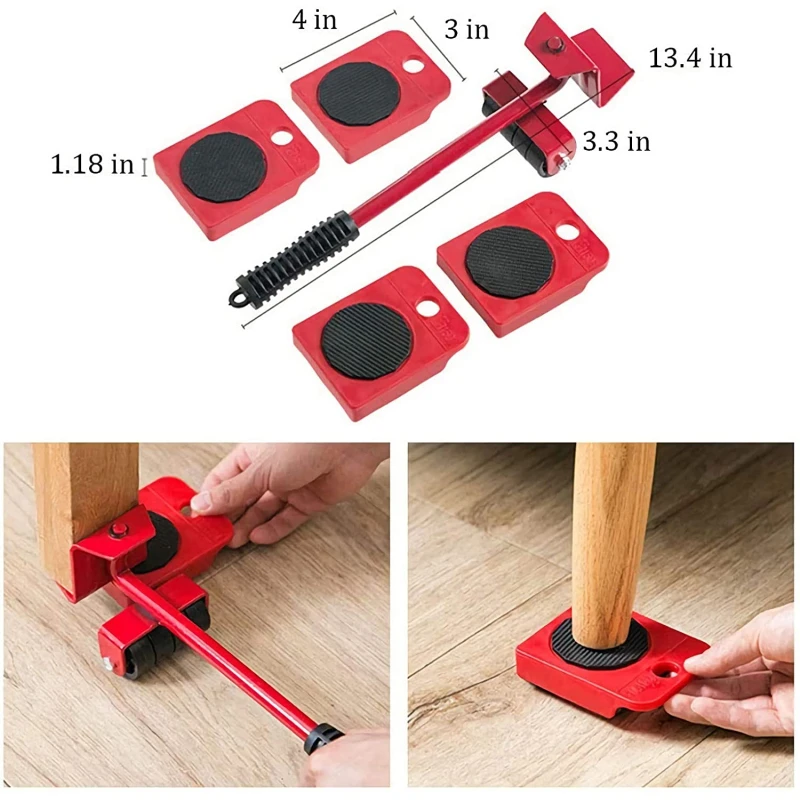 Furniture Transport Set Lifter Heavy Mover Rollers With Bar 4 Sliders Moving Roller Wheels For Moving Tables Furnitures Heavy
Furniture Transport Set Lifter Heavy Mover Rollers With Bar 4 Sliders Moving Roller Wheels For Moving Tables Furnitures Heavy