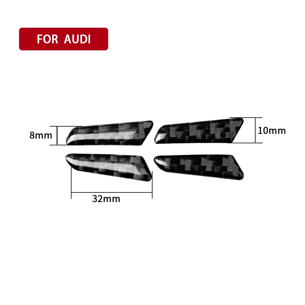 4 шт., декоративные наклейки для автомобильного интерьера из углеродного волокна, для Audi A4 B9 RS4 S4 2017- 2020
4 шт., декоративные наклейки для автомобильного интерьера из углеродного волокна, для Audi A4 B9 RS4 S4 2017- 2020