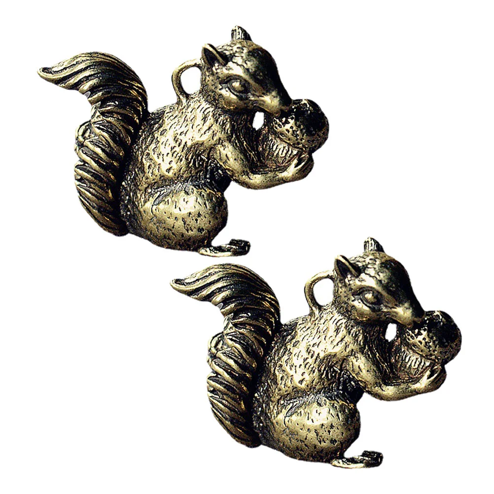 2Pcs Squirrel Modeling Adornment DIY Keychain Charm Brass Craft for Decor Home DIY
2Pcs Squirrel Modeling Adornment DIY Keychain Charm Brass Craft for Decor Home DIY