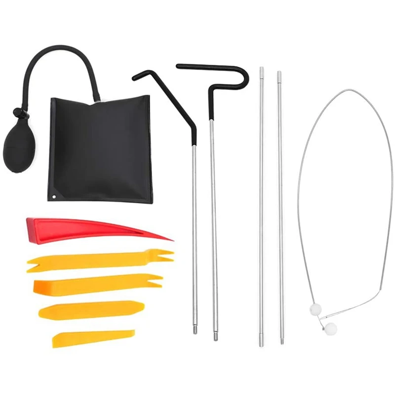 Professional 11PCS Car Tool Kit Air Pump Bag With Easy Entry Long Reach Grabber Non Marring Wedge Tool For Cars Truck 
Professional 11PCS Car Tool Kit Air Pump Bag With Easy Entry Long Reach Grabber Non Marring Wedge Tool For Cars Truck