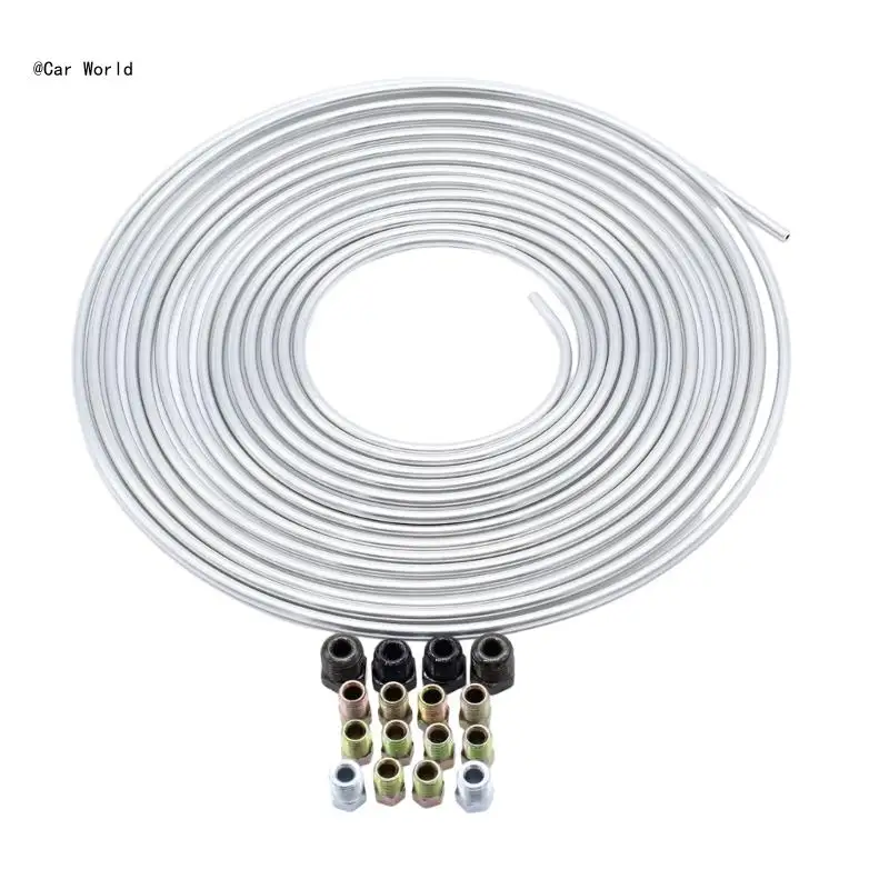 6XDB 25Ft 3/16 OD Metal Brake Line Rustproof Brake Line Tubing Coil & Fitting set
6XDB 25Ft 3/16 OD Metal Brake Line Rustproof Brake Line Tubing Coil & Fitting set