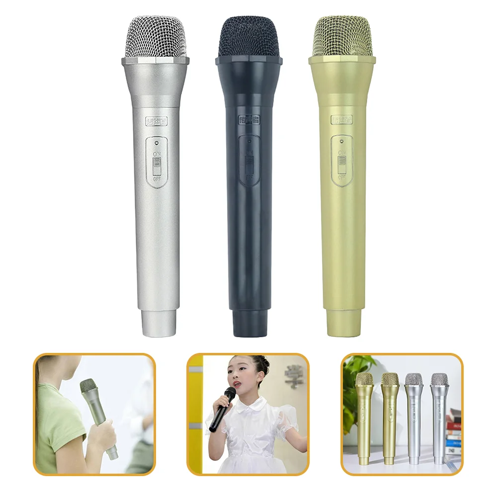 3 Pcs Microphone Props Vivid Models Musical Toys Cell Kids Simulated Microphones Plastic Toddler
3 Pcs Microphone Props Vivid Models Musical Toys Cell Kids Simulated Microphones Plastic Toddler