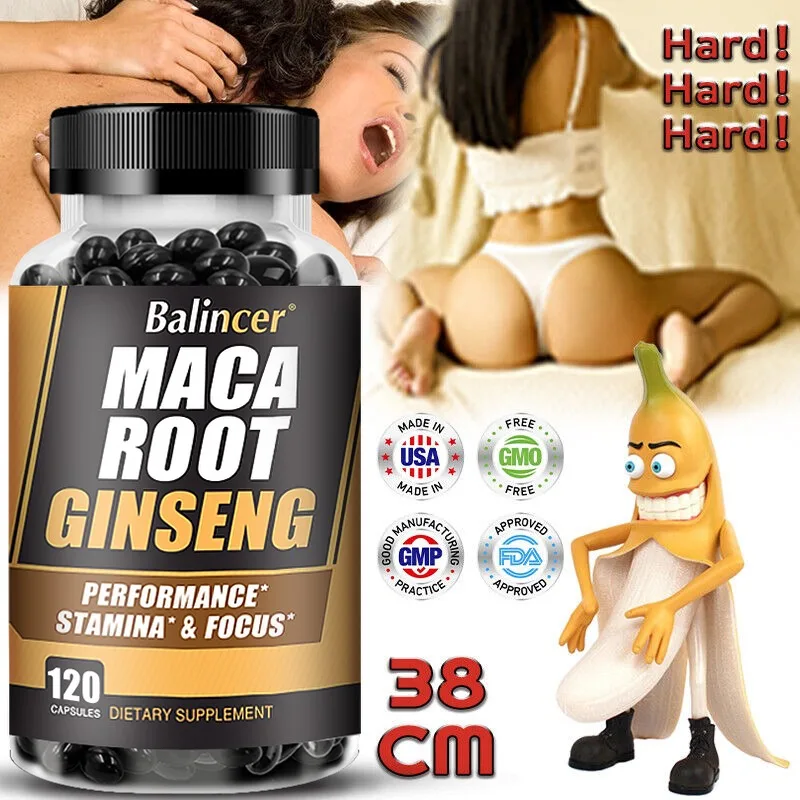 Balincer Men's Energy Booster Maca Root Ginseng Tablets Boost Energy Supplement Men and Women Improve Performance and Stamina
Balincer Men's Energy Booster Maca Root Ginseng Tablets Boost Energy Supplement Men and Women Improve Performance and Stamina