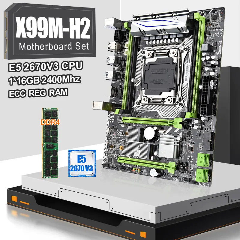 Материнская плата X99 для настольного компьютера с процессором E52670V3 и 1 шт. памяти DDR4 16 Гб ECC с поддержкой PCIE M.2 WIFI SATA USB3.0
Материнская плата X99 для настольного компьютера с процессором E52670V3 и 1 шт. памяти DDR4 16 Гб ECC с поддержкой PCIE M.2 WIFI SATA USB3.0