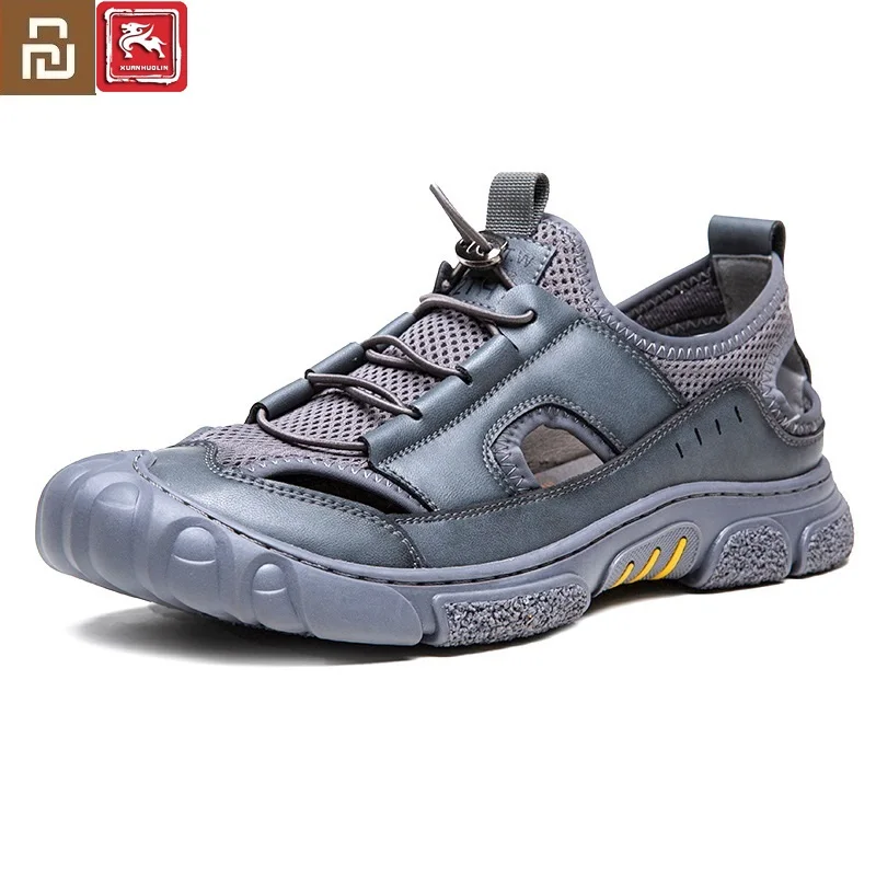 New Youpin Summer sandals men's Korean version casual sandals leather beach shoes men's outdoor Baotou hole shoes
New Youpin Summer sandals men's Korean version casual sandals leather beach shoes men's outdoor Baotou hole shoes