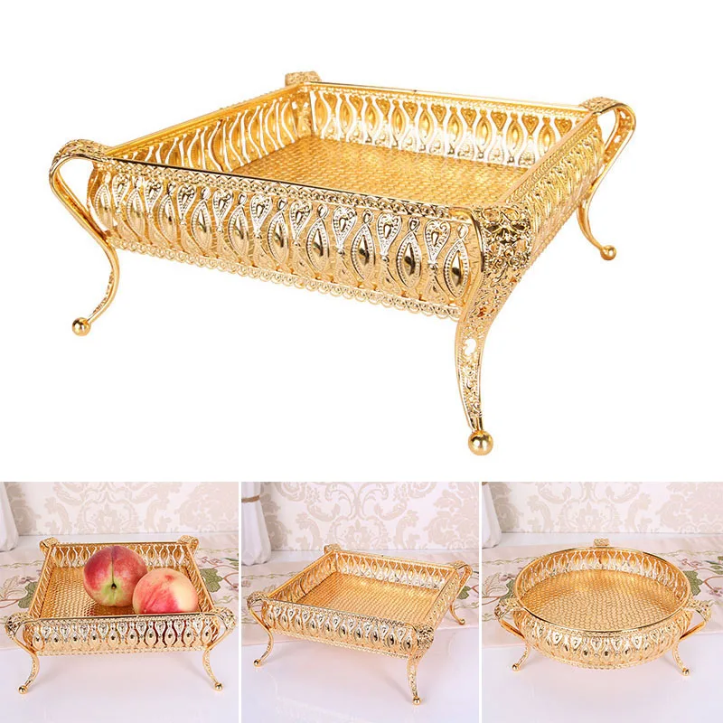 1*Home Drinks Gold Plated Tray Creative Vintage Fruit Plate Multi-Function Snack Storage Box Round Square Kitchen Storage
1*Home Drinks Gold Plated Tray Creative Vintage Fruit Plate Multi-Function Snack Storage Box Round Square Kitchen Storage