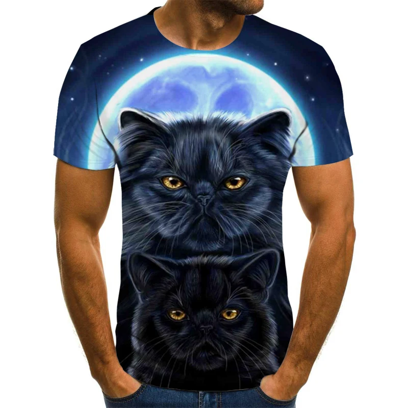 3D Cat Printed T Shirt Men/Women Summer Funny Short Sleeve Tops Casual O-Neck Animal Tee Shirt Cat Streetwear Tshirt
3D Cat Printed T Shirt Men/Women Summer Funny Short Sleeve Tops Casual O-Neck Animal Tee Shirt Cat Streetwear Tshirt