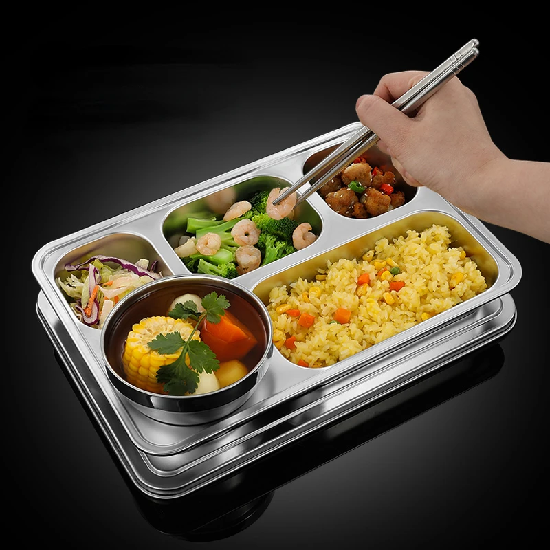 Aldult Plates Extra Large Tableware Dishes Compartmentalized Dinner Plate Grown Ups 304 Stainless Steel Food Grade With Cover
Aldult Plates Extra Large Tableware Dishes Compartmentalized Dinner Plate Grown Ups 304 Stainless Steel Food Grade With Cover
