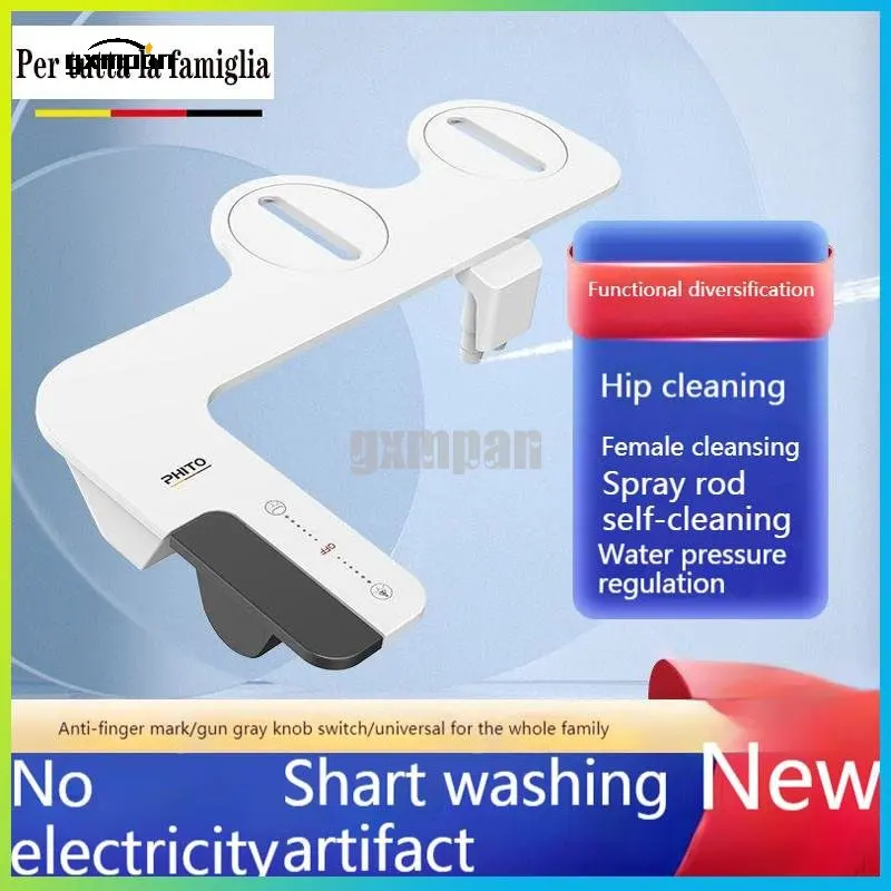 Cold And Hot Ultra-slim Toilet Seat Attachment Dual Nozzle Bidet Adjustable Water Pressure Non-electric Bathroom Accessories
Cold And Hot Ultra-slim Toilet Seat Attachment Dual Nozzle Bidet Adjustable Water Pressure Non-electric Bathroom Accessories