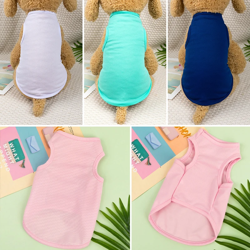Summer Pet Clothes for Small Medium Large Dogs Solid Color T-shirt Cat Sleeveless Vest Universal Soft Plain Pet Supplies XS-XXL
Summer Pet Clothes for Small Medium Large Dogs Solid Color T-shirt Cat Sleeveless Vest Universal Soft Plain Pet Supplies XS-XXL