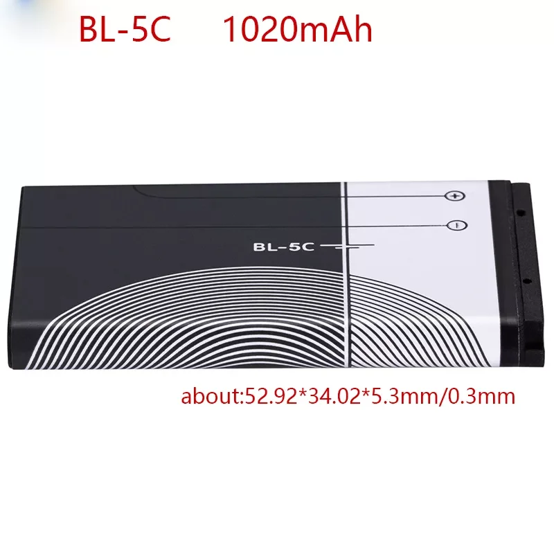 BL-5C Phone Battery For Nokia 1100 1110 1200 1208 1280 1600 2600 2700 3100 3110 5130 6230 6230i n70 n72
BL-5C Phone Battery For Nokia 1100 1110 1200 1208 1280 1600 2600 2700 3100 3110 5130 6230 6230i n70 n72