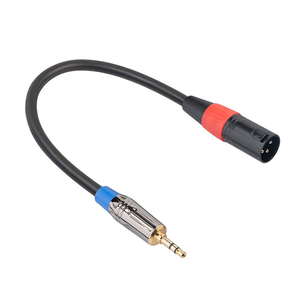 3.5mm Male To 3 Pin XLR Male Stereo Microphone Cable Stereo Adapter Connector 3.5mm Stereo Jack Plug Audio Cable 30cm Gold Plate
3.5mm Male To 3 Pin XLR Male Stereo Microphone Cable Stereo Adapter Connector 3.5mm Stereo Jack Plug Audio Cable 30cm Gold Plate