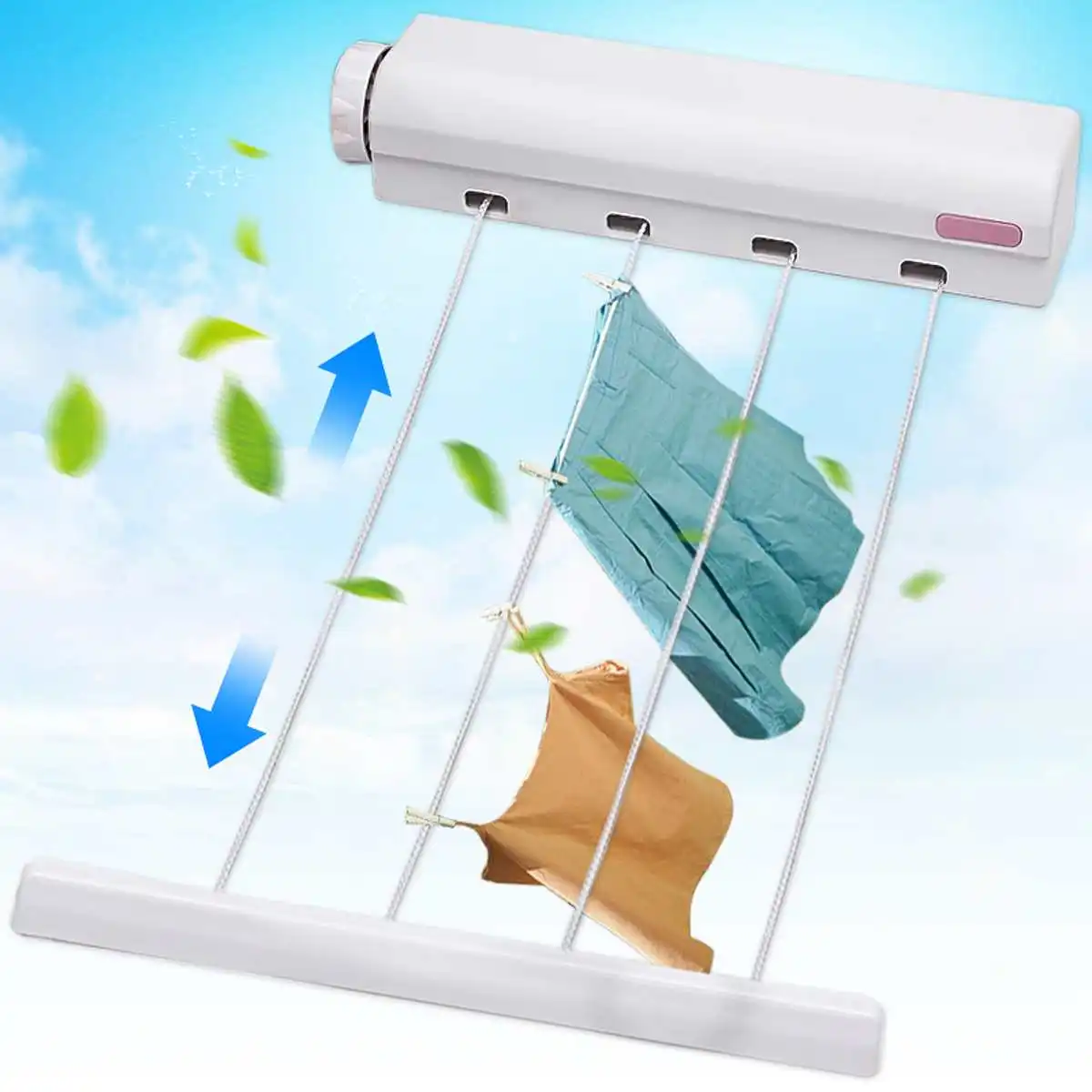 3.2m 4 Lines Retractable Indoor Clothesline Drying Hanger Wall Mounted Clothes Drying Rack Bathroom Invisible Clothesline
3.2m 4 Lines Retractable Indoor Clothesline Drying Hanger Wall Mounted Clothes Drying Rack Bathroom Invisible Clothesline