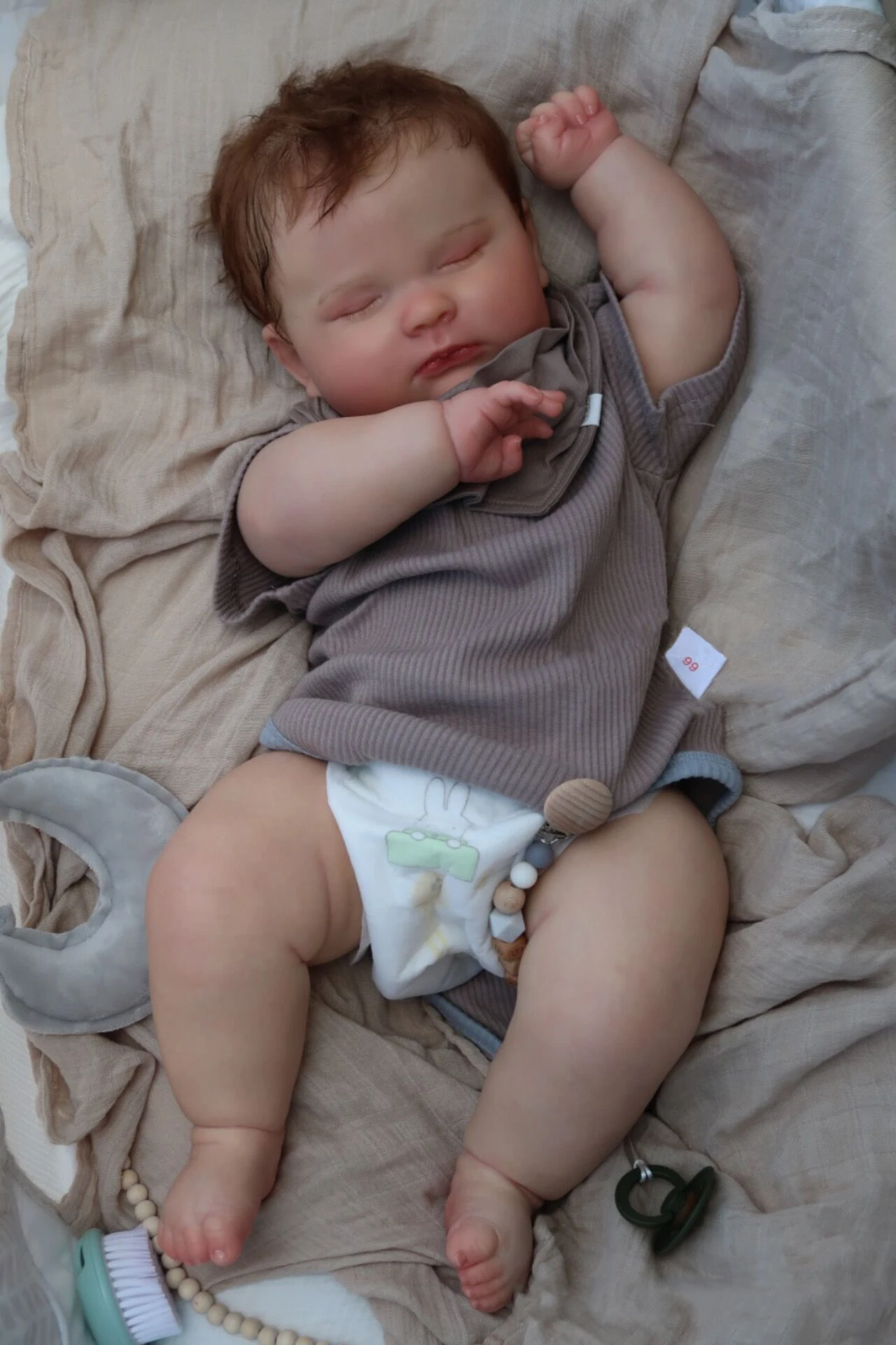 60CM Finished Doll Joseph Sleeping Boy Reborn Baby Doll Hand Paint Doll with Genesis Paint High Quality 3D Skin Doll
60CM Finished Doll Joseph Sleeping Boy Reborn Baby Doll Hand Paint Doll with Genesis Paint High Quality 3D Skin Doll