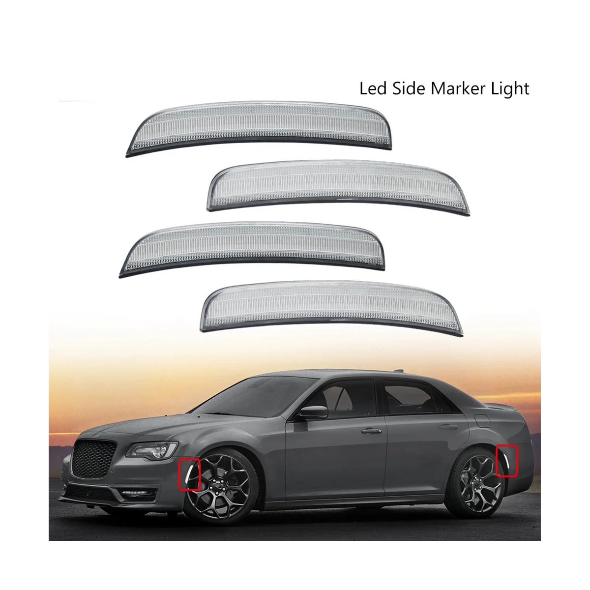 Car Fender Side Marker Repeater Light Dynamic Wheel Arches Turn Signal Indicator for Chrysler 300 300C 2015-2021
Car Fender Side Marker Repeater Light Dynamic Wheel Arches Turn Signal Indicator for Chrysler 300 300C 2015-2021