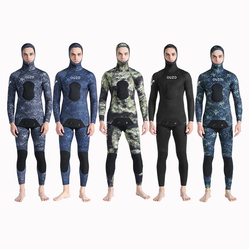 Hot 3.5mm Camouflage Wetsuit Long Sleeve Fission Hooded 2 Pieces Neoprene Submersible For Men Keep Warm Waterproof Diving Suit
Hot 3.5mm Camouflage Wetsuit Long Sleeve Fission Hooded 2 Pieces Neoprene Submersible For Men Keep Warm Waterproof Diving Suit