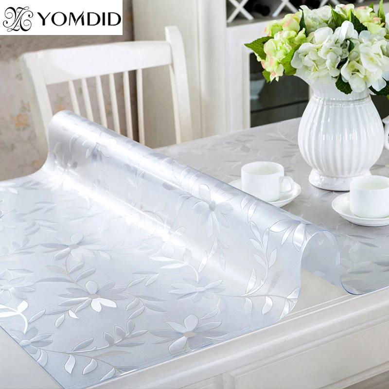 Soft Glass Tablecloth PVC table cloth Clear/Matte Oilproof Waterproof Kitchen Dining table cover for table Approx 1.0mm
Soft Glass Tablecloth PVC table cloth Clear/Matte Oilproof Waterproof Kitchen Dining table cover for table Approx 1.0mm