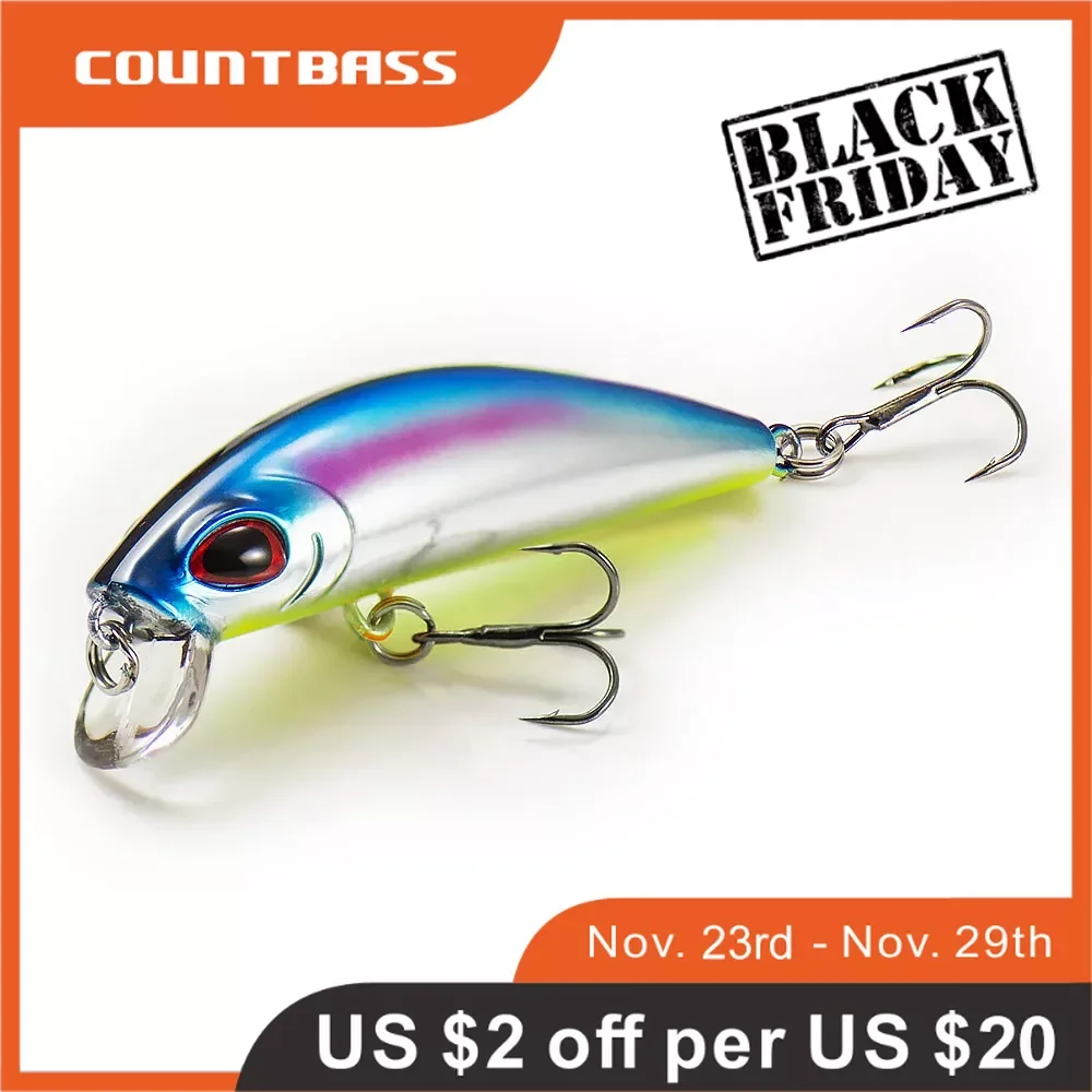 COUNTBASS 65mm 11g Heavy Sinking Minnow Wobbler Fishing Lures for Trout, Black Bass, Perch Angler's Hard Plastic Baits
COUNTBASS 65mm 11g Heavy Sinking Minnow Wobbler Fishing Lures for Trout, Black Bass, Perch Angler's Hard Plastic Baits