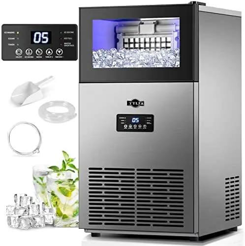 Commercial Ice Maker 130 LBS/24H, Upgraded 15" Wide Under Counter Ice Maker with 35LBS Ice Capacity, Commercial Ice Machine
Commercial Ice Maker 130 LBS/24H, Upgraded 15" Wide Under Counter Ice Maker with 35LBS Ice Capacity, Commercial Ice Machine