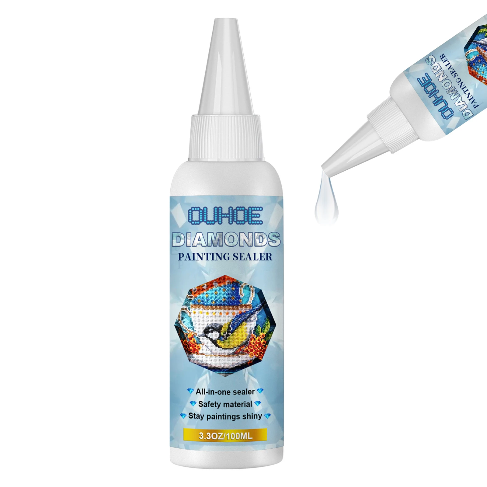 Diamond-Painting Sealer 100ML 5D Diamond-Painting Art Glue Permanent Hold & Shine For Diamond Art Painting Accessories For DIY
Diamond-Painting Sealer 100ML 5D Diamond-Painting Art Glue Permanent Hold & Shine For Diamond Art Painting Accessories For DIY