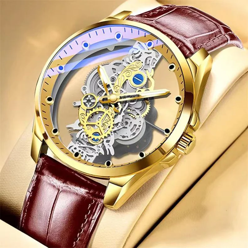 hollow out Mens Quartz Watches Brand Luxury Casual Fashion Men's Watch For Gifts Breathable leather Waterproof luminous watc
hollow out Mens Quartz Watches Brand Luxury Casual Fashion Men's Watch For Gifts Breathable leather Waterproof luminous watc